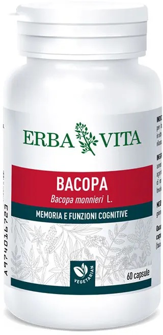 Integratore di Bacopa Monnieri per il supporto delle funzioni cognitive, memoria e riduzione dello stress post-dieta