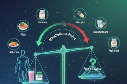 Infografica su come mantenere il peso dopo Ozempic e GLP-1 con l'aiuto di integratori e massa muscolare.