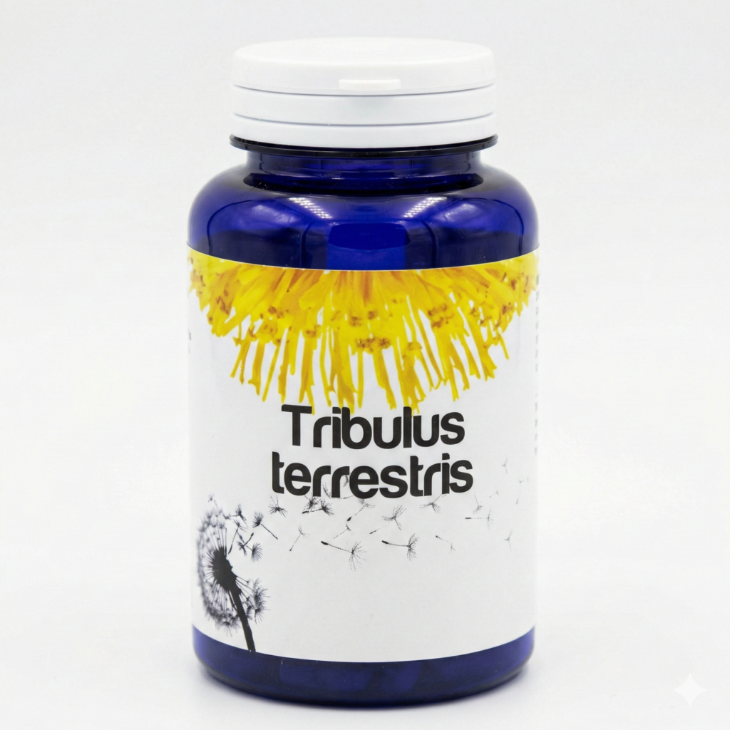 Integratore Tribulus Terrestris per stimolare il testosterone naturale e il tono energetico maschile a 40 anni - Farmacosmo